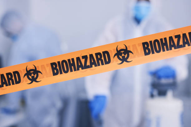 Professional Biohazard technician working in Hialeah, FL